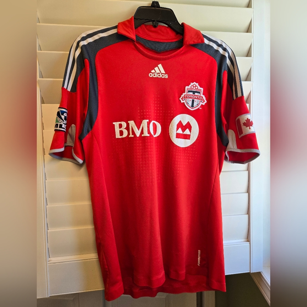 2008-09 adidas TORONTO FC shirt Home CANADA Authentic MLS SOCCER SIZE L (adults)